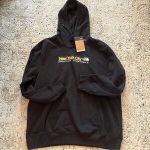 NWT The North Face New York City black hooded sweatshirt